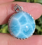 AAAA Natural Authentic Dominican Larimar Pendant,Gems Jewelry,Gems Pendant,Crystal Pendant,ET403