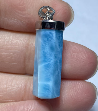 AAAA Natural Dominican Larimar Pendant,Larimar Jewelry,Pendant Necklace,Gems Jewelry,Personalized Gift ET420