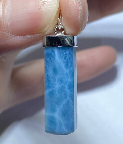 AAAA Natural Dominican Larimar Pendant,Larimar Jewelry,Pendant Necklace,Gems Jewelry,Personalized Gift ET420