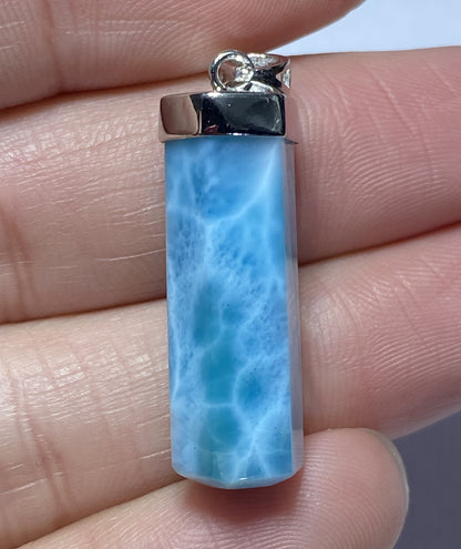 AAAA Natural Dominican Larimar Pendant,Larimar Jewelry,Pendant Necklace,Gems Jewelry,Personalized Gift ET420