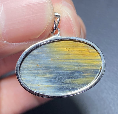 AAAA Natural Namibian Pietersite925 Silver Pendant,Colored Full Fire Pietersite Pendant,Pietersite Jewelry,Handmade jewelry ET428