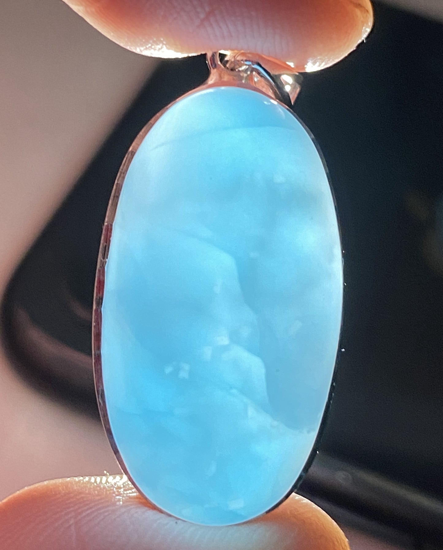 Larimar,AAAA Natural Dominican Larimar Pendant,Larimar Bracelet,Anniversary Gift, Larimar Jewelry,SilverJewelry,Birthday Gifts ET435