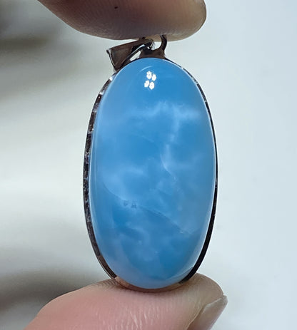 Larimar,AAAA Natural Dominican Larimar Pendant,Larimar Bracelet,Anniversary Gift, Larimar Jewelry,SilverJewelry,Birthday Gifts ET435