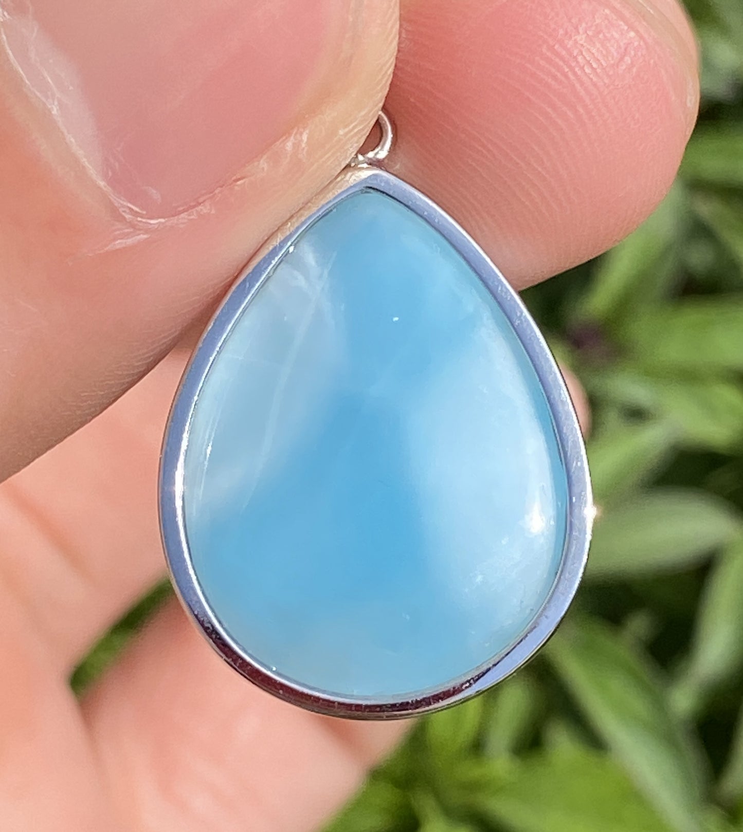 Larimar,AAAA Natural Dominican Larimar Pendant,Larimar Bracelet,Anniversary Gift, Larimar Jewelry,SilverJewelry,Birthday Gifts ET448