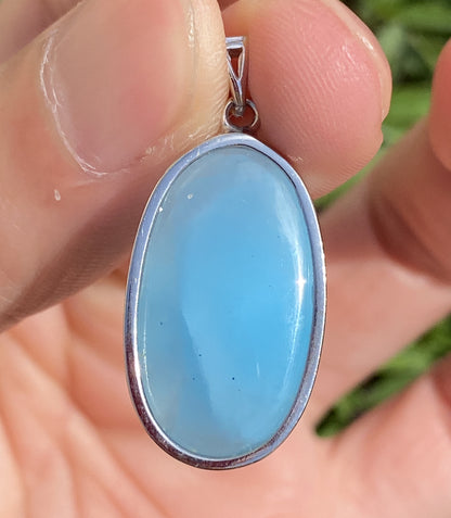 AAAA Natural Authentic Dominican Larimar Pendant,Gems Jewelry,Gems Pendant,Crystal Pendant,ET450