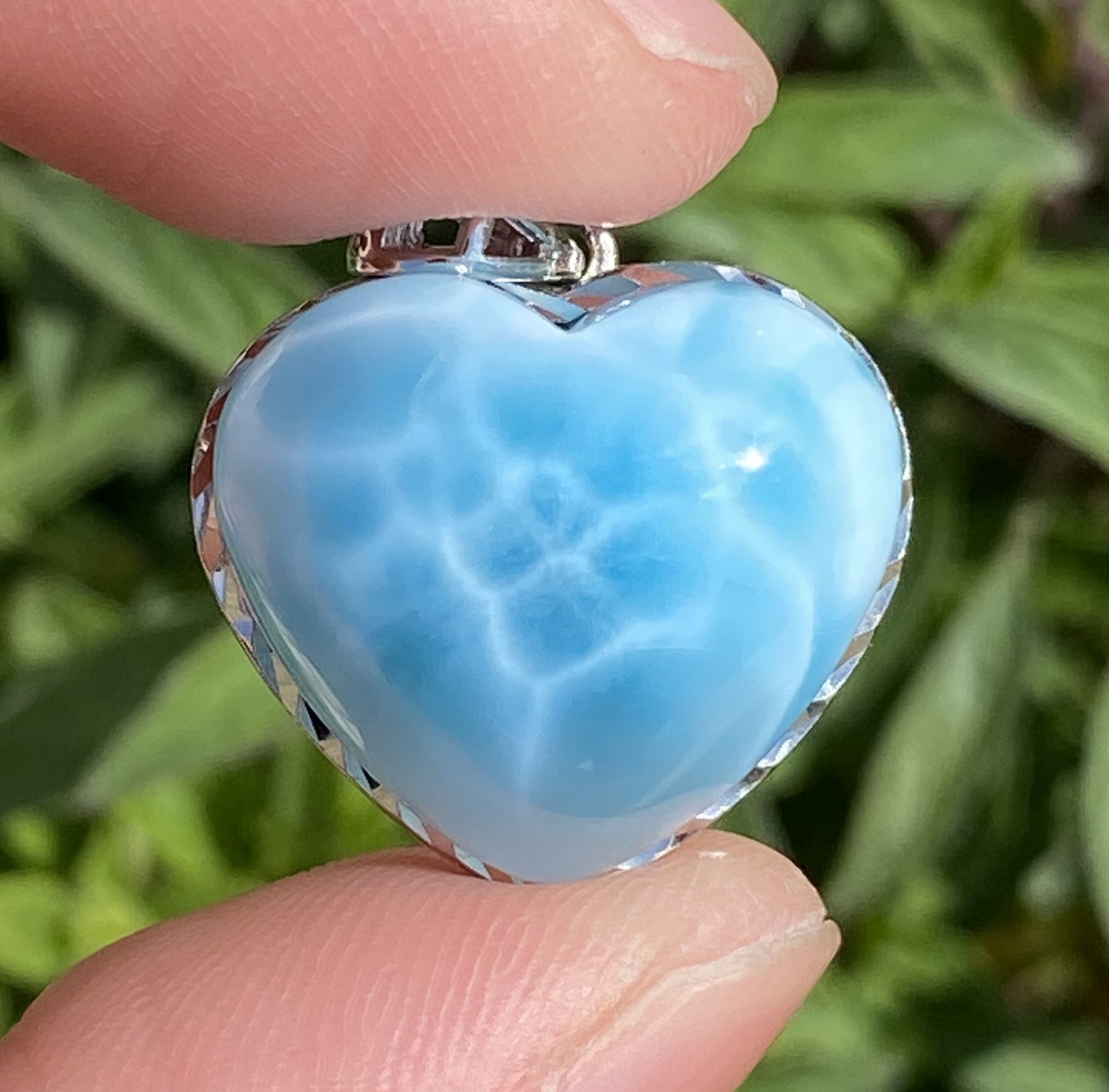 Larimar,AAAA Natural Dominican Larimar Pendant,Larimar Bracelet,Anniversary Gift, Larimar Jewelry,SilverJewelry,Birthday Gifts ET452