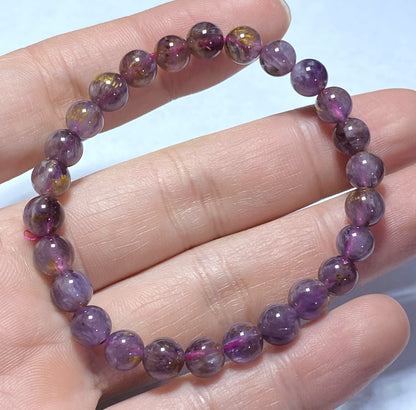 AAA+ Natural Authentic Auralite 23 Bracelet,Handmade Jewelry,Gemstone Bracelet,Crystal Bracelet,Personalized Gift ET457