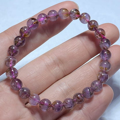 AAA+ Natural Authentic Auralite 23 Bracelet,Handmade Jewelry,Gemstone Bracelet,Crystal Bracelet,Personalized Gift ET460