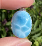 Larimar,AAAA Natural Dominican Larimar Pendant,Larimar Bracelet,Anniversary Gift, Larimar Jewelry,SilverJewelry ET507