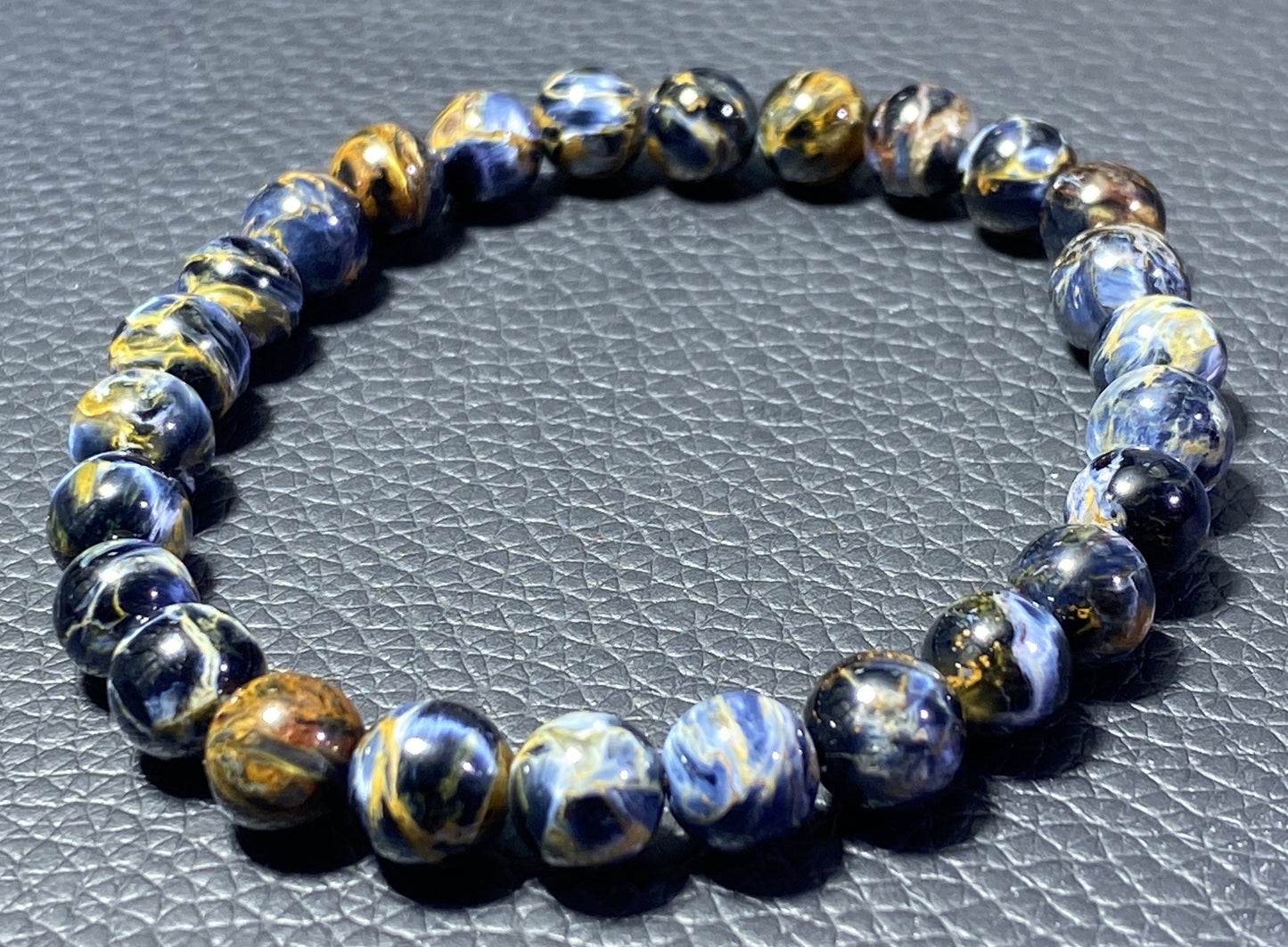 AAAA+ Authentic Natural Namibia Pietersite Bracelet,14mm Bracelet,Colored Bracelet,Handmade Jewelry ET625