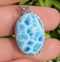 Larimar,AAAA+ Natural Dominican Larimar Pendant,Larimar Bracelet,Anniversary Gift, Larimar Jewelry,SilverJewelry ET0517