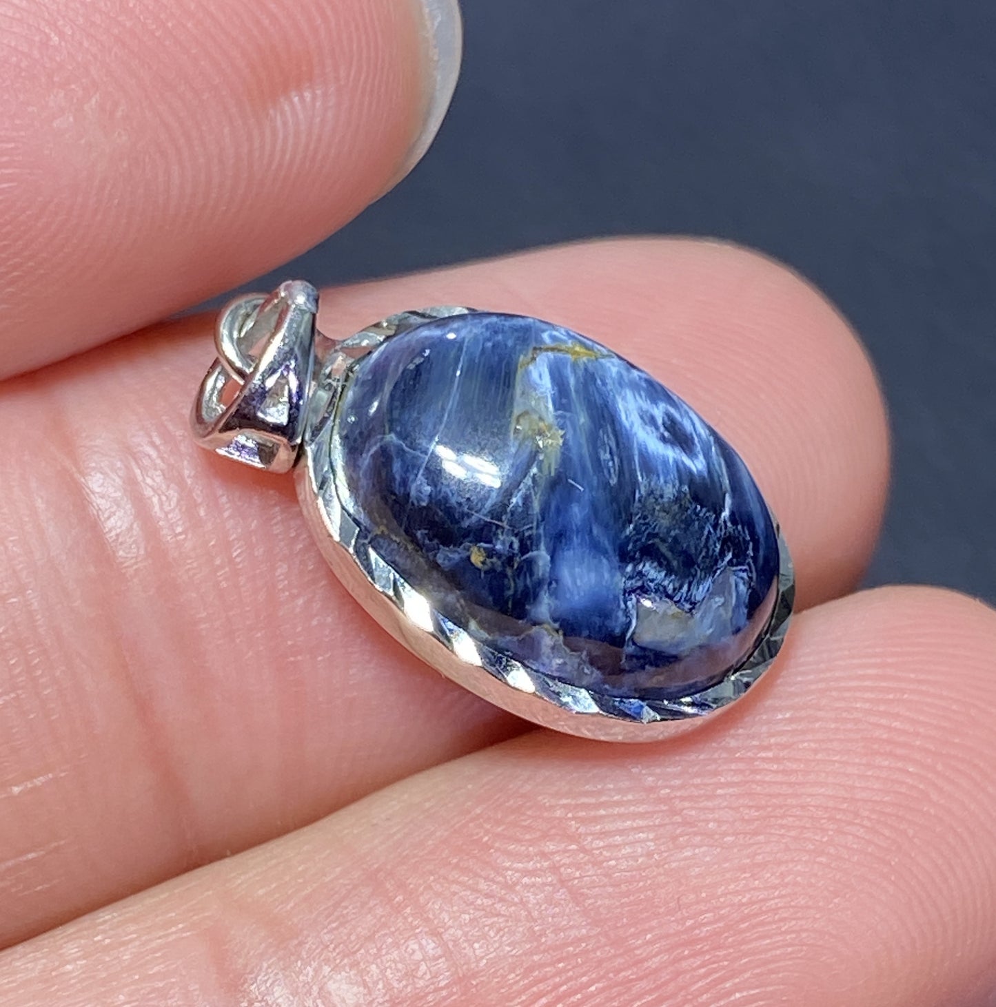 Pietersite,AA++ Natural Namibean Pietersite Pendant,925 Silver Pendant, Handmade Jewelry,(Sold at a discounted price) ET459