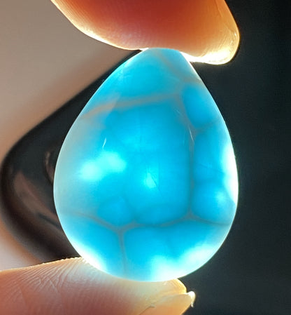 AAAA+ Natural Authentic Dominican Larimar Pendant,Gems Jewelry,Gems Pendant,Crystal Pendant,ET352