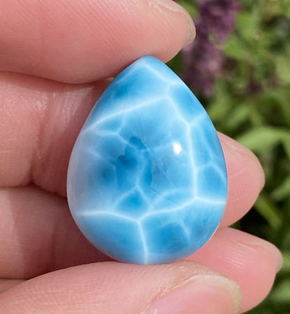 AAAA+ Natural Authentic Dominican Larimar Pendant,Gems Jewelry,Gems Pendant,Crystal Pendant,ET352