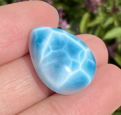 AAAA+ Natural Authentic Dominican Larimar Pendant,Gems Jewelry,Gems Pendant,Crystal Pendant,ET352