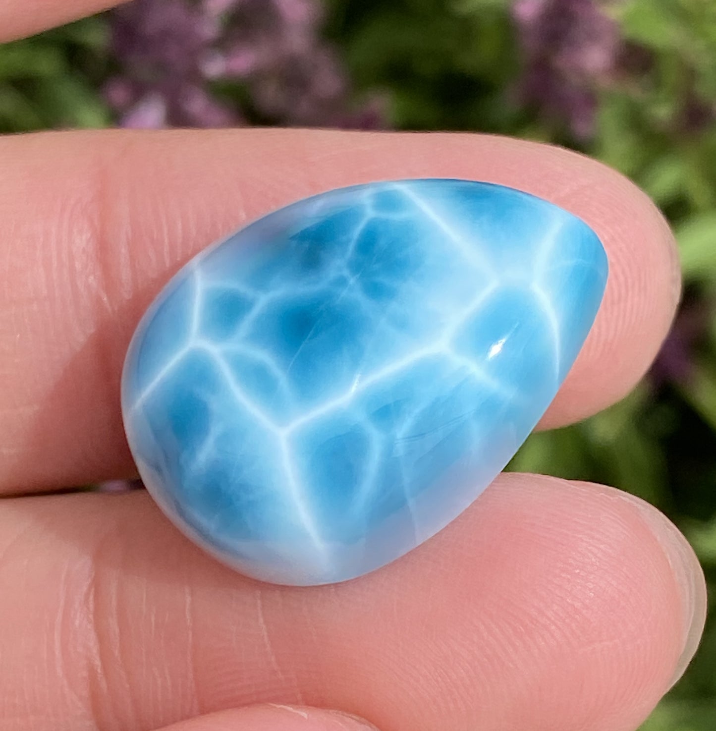 AAAA+ Natural Authentic Dominican Larimar Pendant,Gems Jewelry,Gems Pendant,Crystal Pendant,ET352