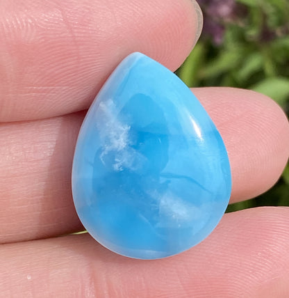 AAAA+ Natural Authentic Dominican Larimar Pendant,Gems Jewelry,Gems Pendant,Crystal Pendant,ET352