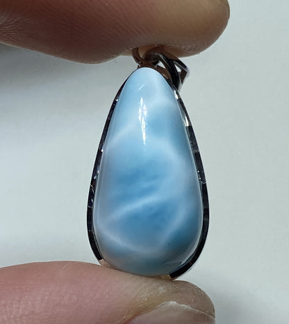 AAA+ Natural Authentic Dominican Larimar Pendant,Gems Jewelry,Gems Pendant,Crystal Pendant,ET719