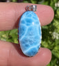 AAAA++ Natural Authentic Dominican Larimar Pendant,Gems Jewelry,Gems Pendant,Crystal Pendant,ET360