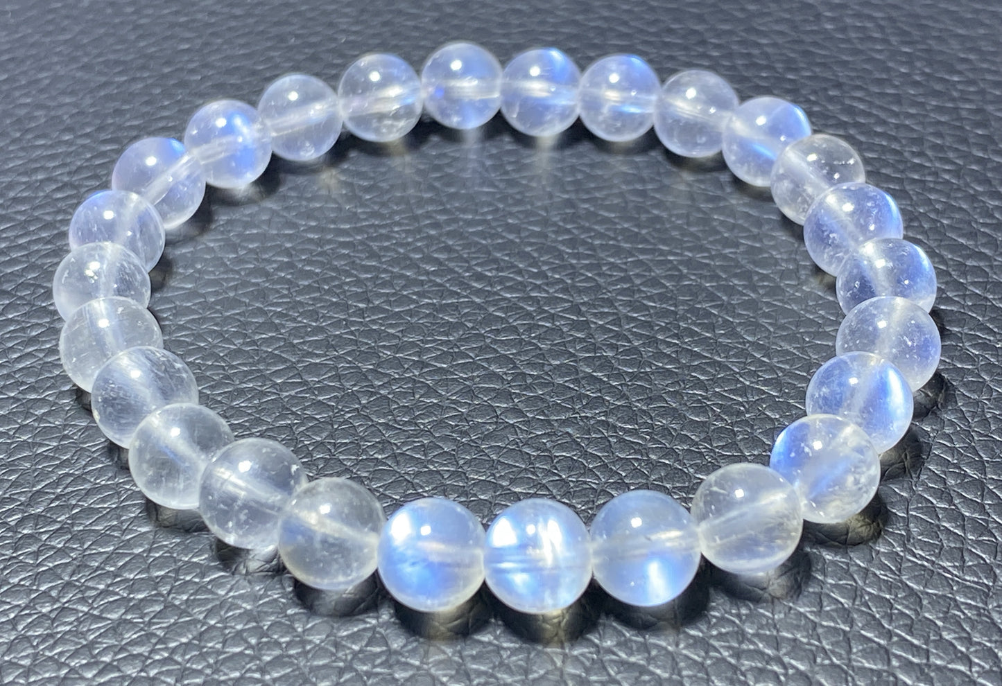 AAAA+ Moonstone Bracelet Collectible Quality Moonstone Bracelet,7.4mm Bracelet,Girls Bracelet,Anniversary Gifts,Gems Bracelet ET0364