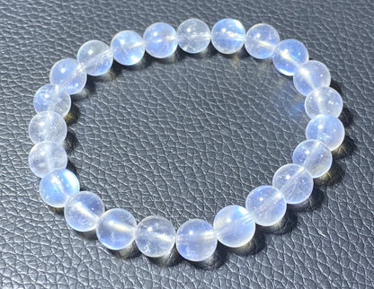 AAAA+ Moonstone Bracelet Collectible Quality Moonstone Bracelet,8.3mm Bracelet,Girls Bracelet,Anniversary Gifts,Crystal BraceletET731