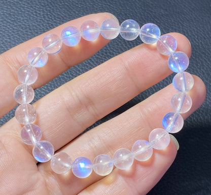 AAAA+ Moonstone Bracelet,Collectible Quality Moonstone Bracelet,8.3mm Bracelet,Girls Bracelet,Anniversary Gifts ET0366