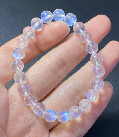 AAAA+ Moonstone Bracelet,Collectible Quality Moonstone Bracelet,8.3mm Bracelet,Girls Bracelet,Anniversary Gifts ET0366