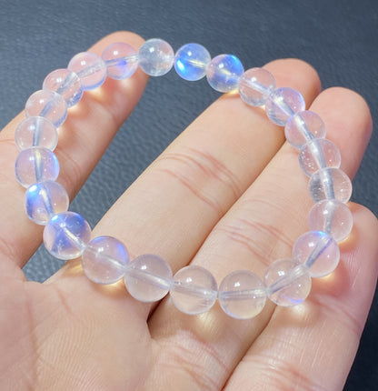 AAAA+ Moonstone Bracelet,Collectible Quality Moonstone Bracelet,8.3mm Bracelet,Girls Bracelet,Anniversary Gifts ET0366