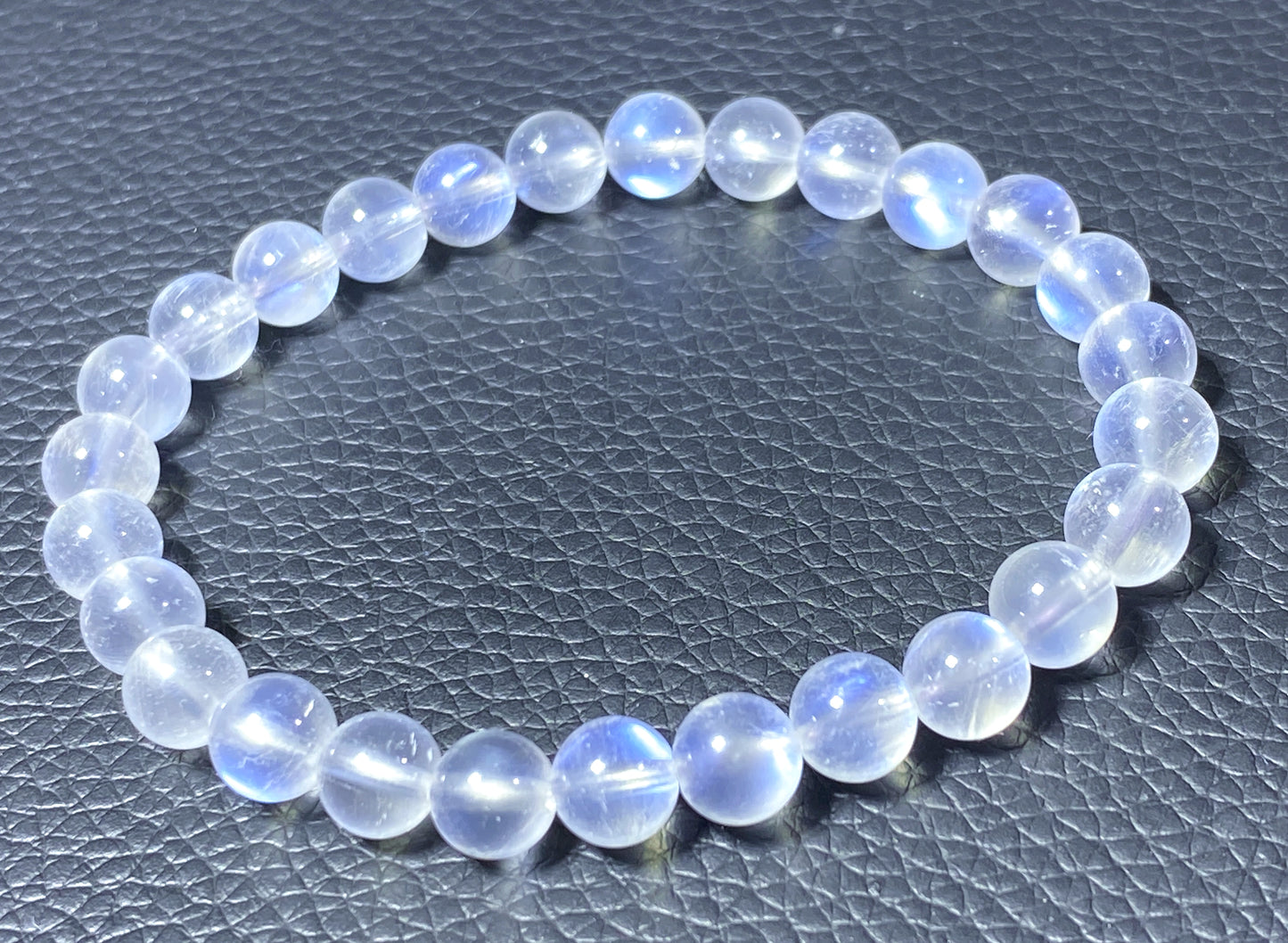 AAAA+ Moonstone Bracelet Collectible Quality Moonstone Bracelet,7.4mm Bracelet,Girls Bracelet,Anniversary Gifts,Gems Bracelet ET821