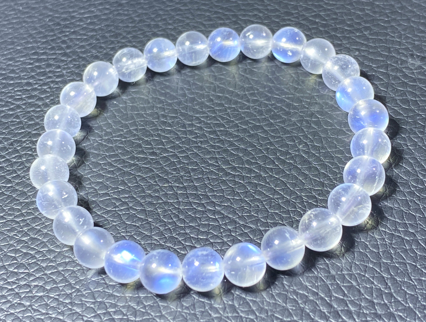 AAAA+ Moonstone Bracelet Collectible Quality Moonstone Bracelet,7.4mm Bracelet,Girls Bracelet,Anniversary Gifts,Gems Bracelet ET821