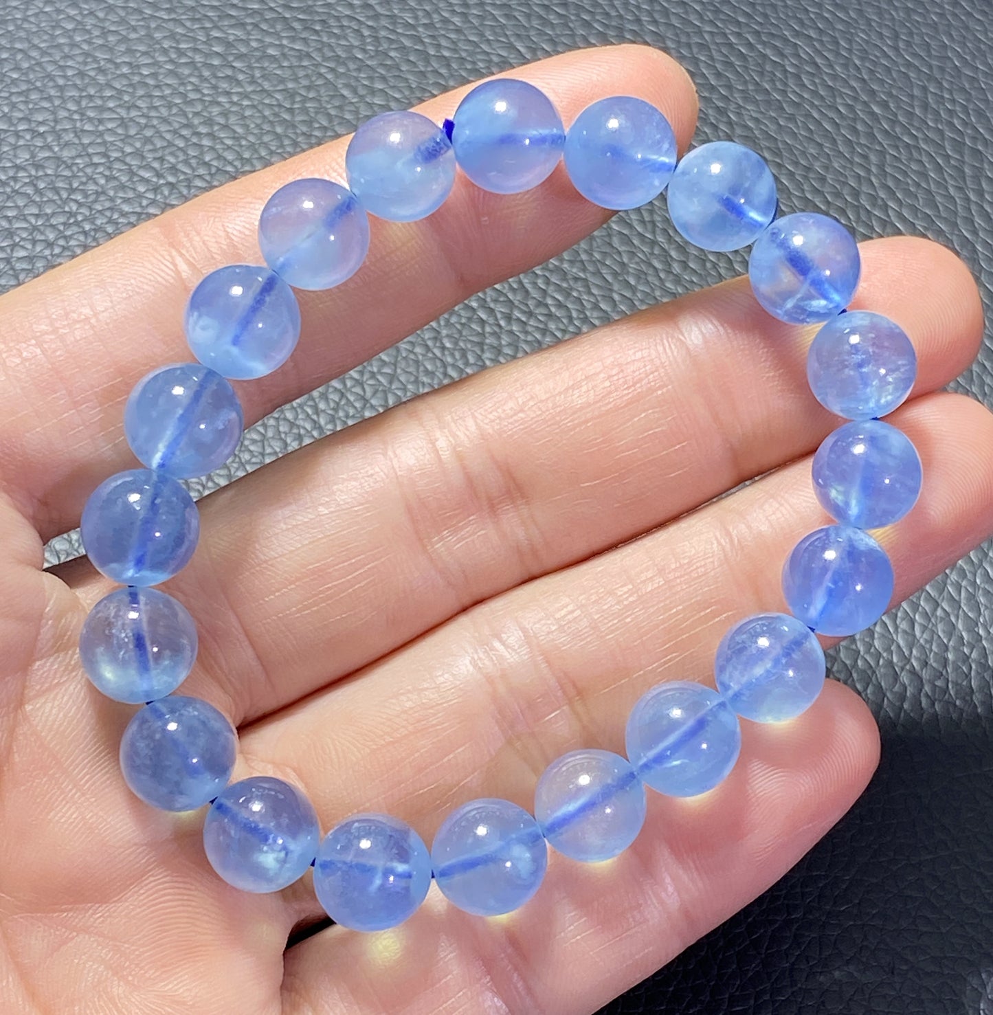 AAAA Natural Authentic Aquamarine Bracelet,March Birthstone,Gems Bracelet,Handmade Jewelry,Crystal Bracelet,Personalized Jewelry ET540