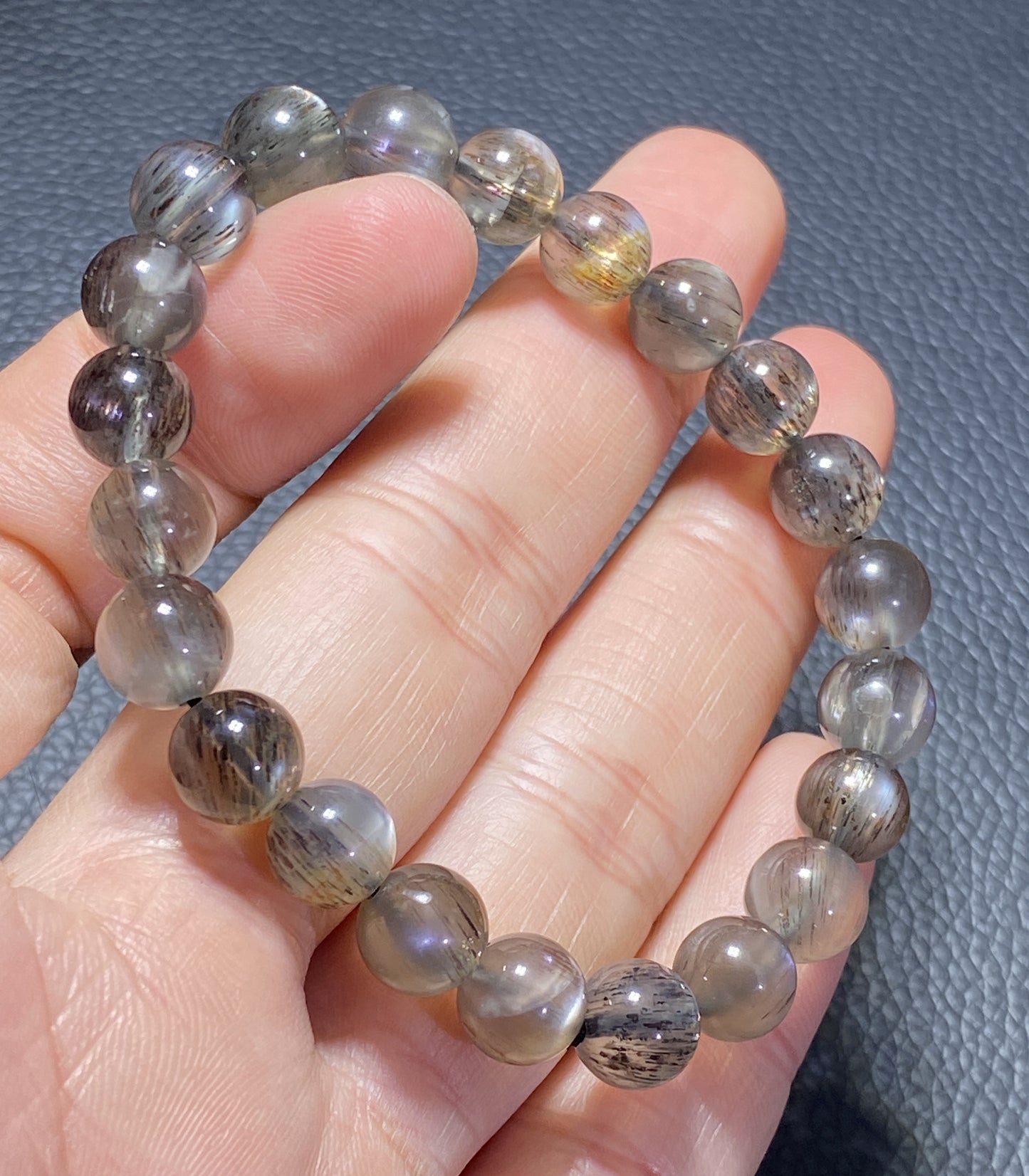 Black Sunstone,AAAA Natural Authentic Black Sunstone Bracelet,Crystal Bracelet,Gems Bracelet,Healing Stone Jewelry ET541