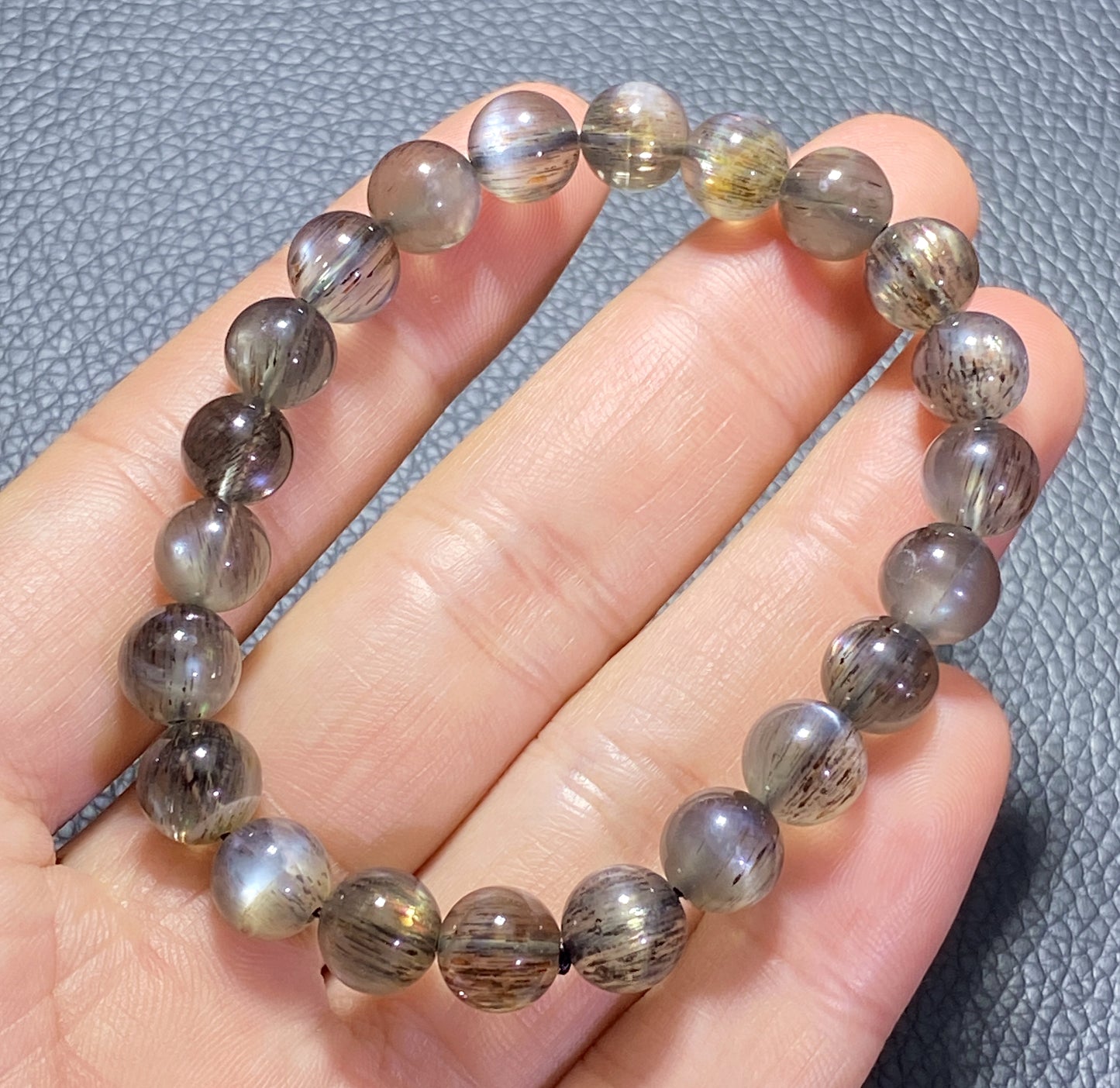 Black Sunstone,AAAA Natural Authentic Black Sunstone Bracelet,Crystal Bracelet,Gems Bracelet,Healing Stone Jewelry ET541