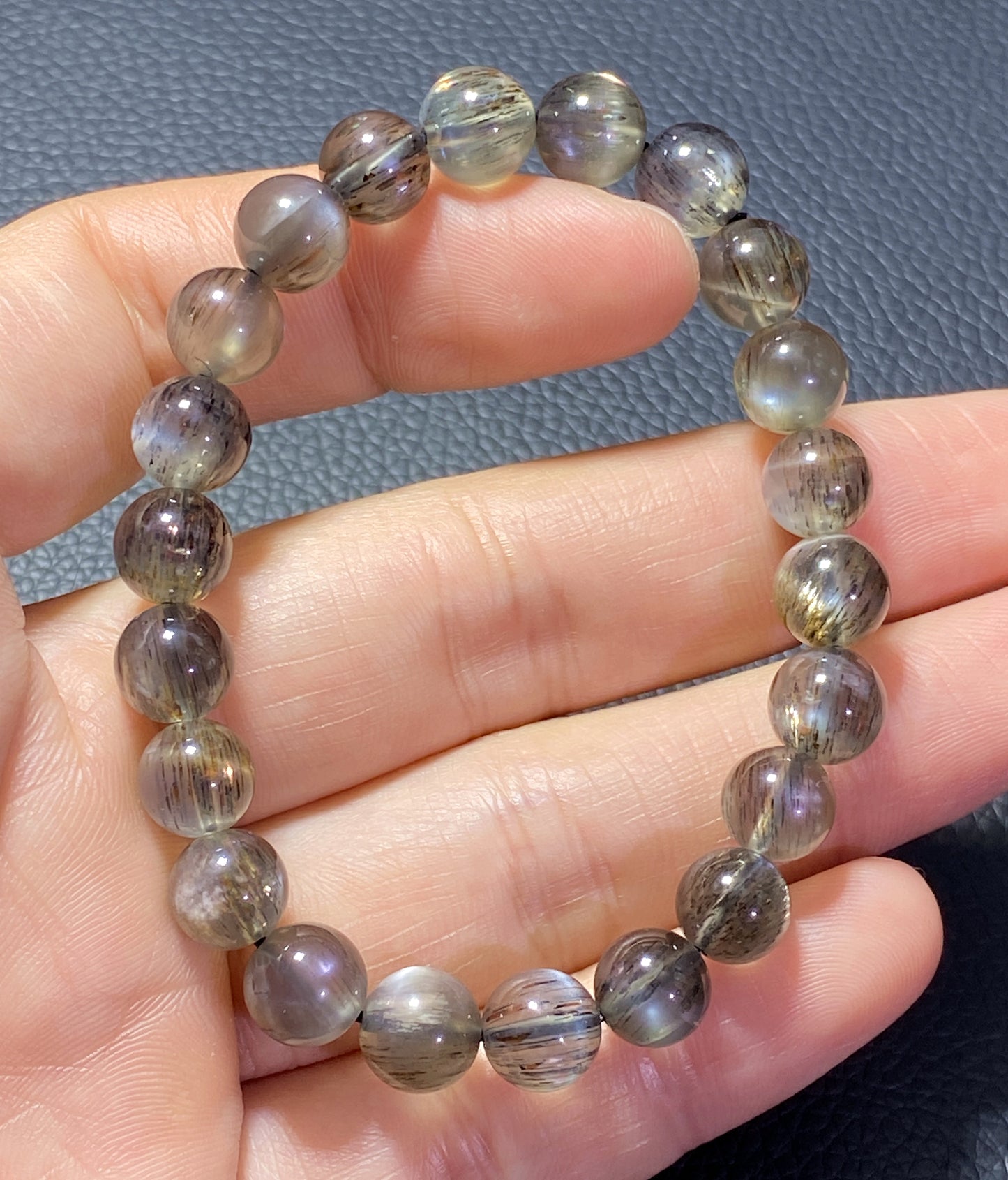 Black Sunstone,AAAA Natural Authentic Black Sunstone Bracelet,Crystal Bracelet,Gems Bracelet,Healing Stone Jewelry ET541