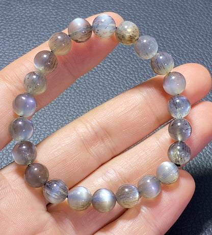 Black Sunstone,AAAA Natural Authentic Black Sunstone Bracelet,Crystal Bracelet,Gems Bracelet,Healing Stone Bracelet ET545