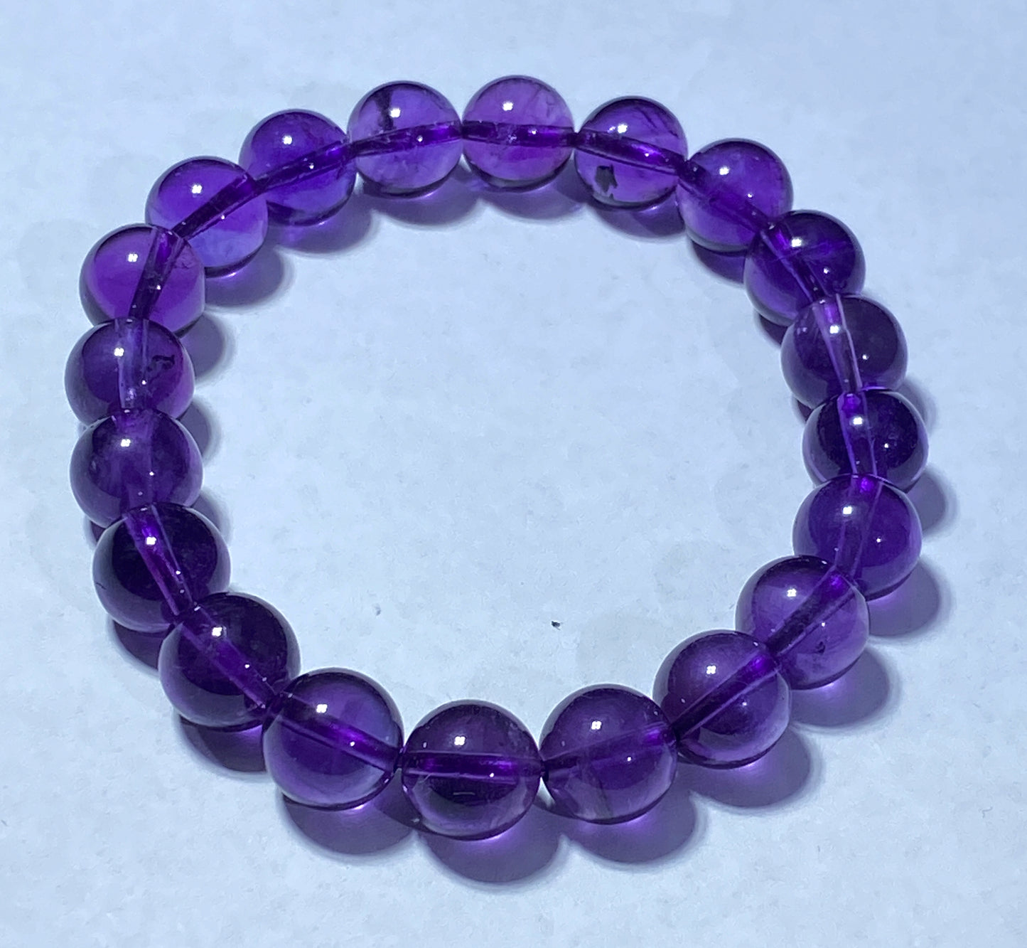 AAAA Natural Authentic Brazil Amethyst Bracelet, Crystal Bracelet,Gem Bracelet, Handmade Jewelry Bracelet ET554