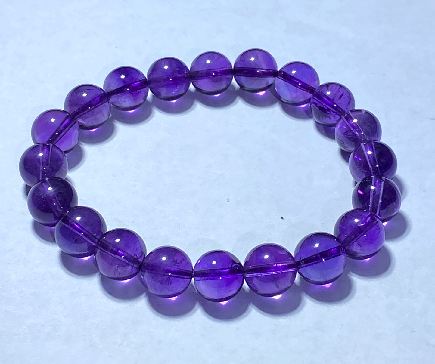 AAAA Natural Authentic Brazil Amethyst Bracelet, Crystal Bracelet,Gem Bracelet, Handmade Jewelry Bracelet ET554