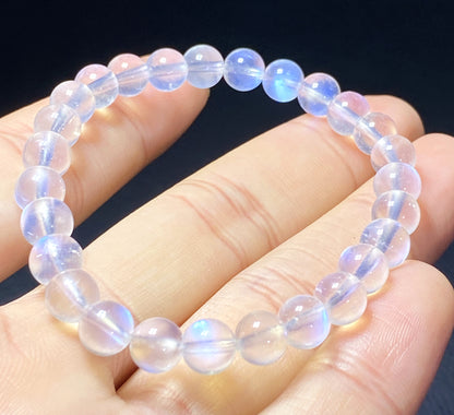 AAAA+ Moonstone Bracelet Collectible Quality Moonstone Bracelet,7mm Bracelet,Girls Bracelet,Anniversary Gifts,Gems Bracelet ET812