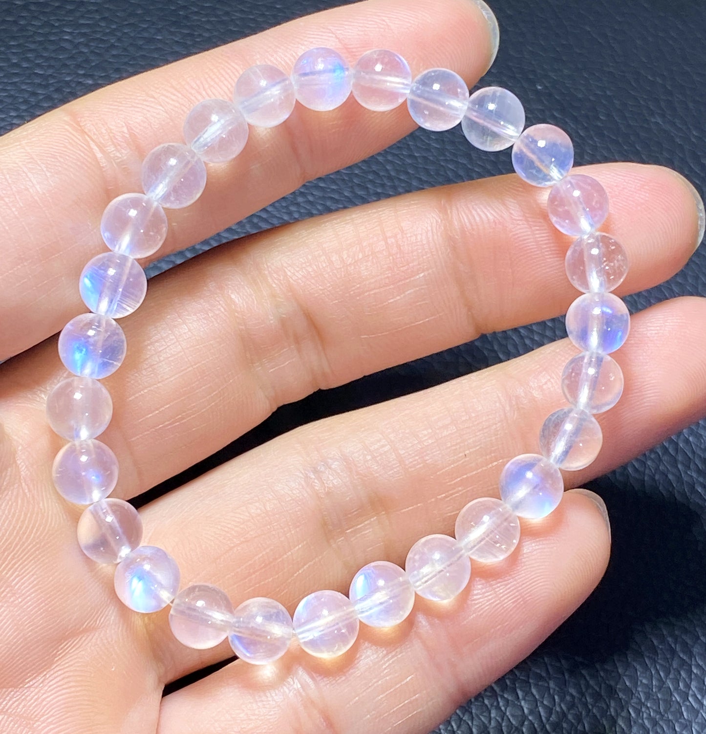 AAAA+ Moonstone Bracelet Collectible Quality Moonstone Bracelet,7mm Bracelet,Girls Bracelet,Anniversary Gifts,Gems Bracelet ET812