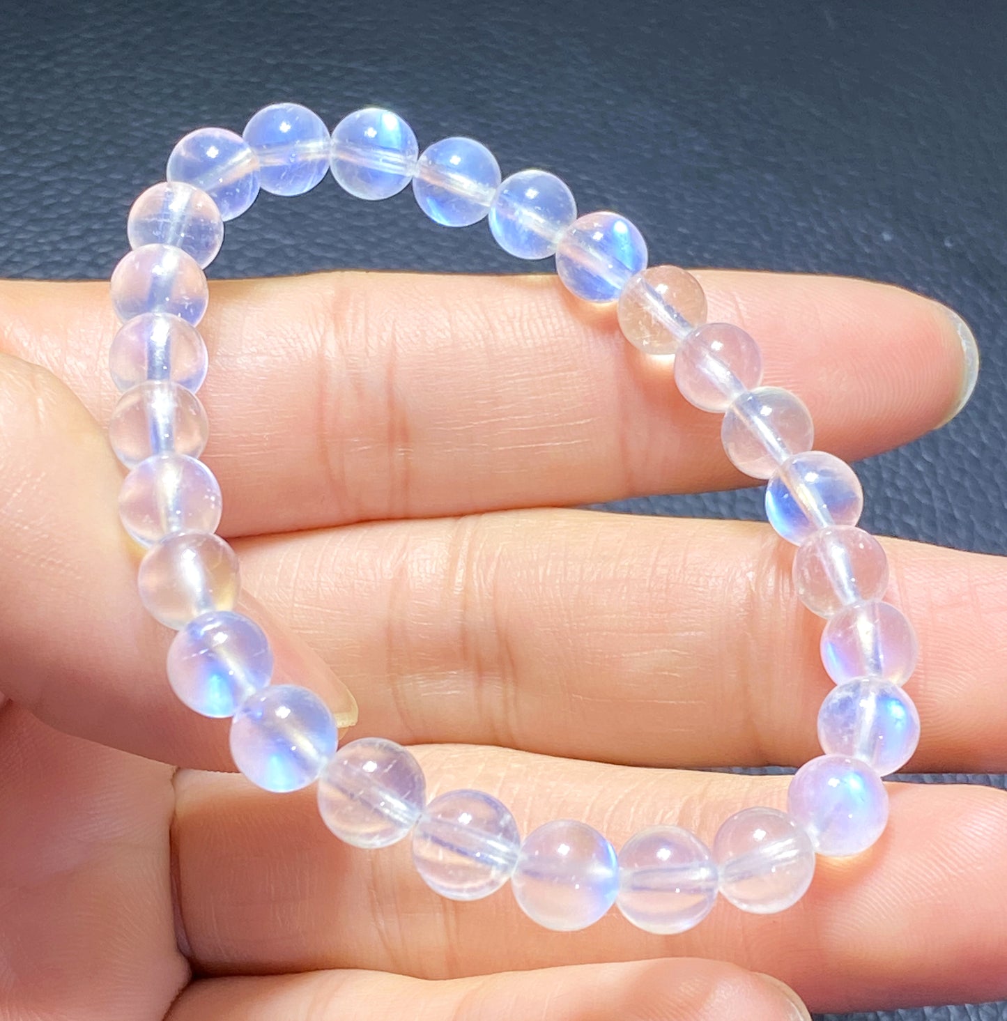 AAAA+ Moonstone Bracelet Collectible Quality Moonstone Bracelet,7mm Bracelet,Girls Bracelet,Anniversary Gifts,Gems Bracelet ET812