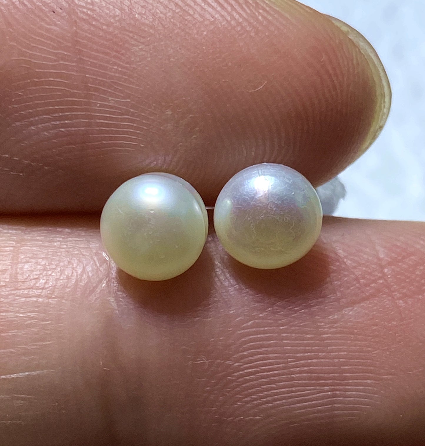 Natural pearl earrings,freshwater pearl earrings,pearl studs,women's jewelry,Birthstone Jewelry, Gift for Her,Gift For Mom