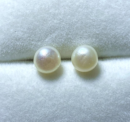 Natural pearl earrings,freshwater pearl earrings,pearl studs,women's jewelry,Birthstone Jewelry, Gift for Her,Gift For Mom