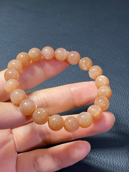 Sunstone,AAAA+ Natural Authentic Sunstone Bracelet,Crystal Bracelet,Gems Bracelet,Healing Stone Jewelry ET569