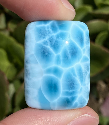 Natural Authentic Dominican Larimar Pendant,Larimar Stone,Larimar Jewelry,Larimar Necklace for Women,Pendant Necklace,ET001