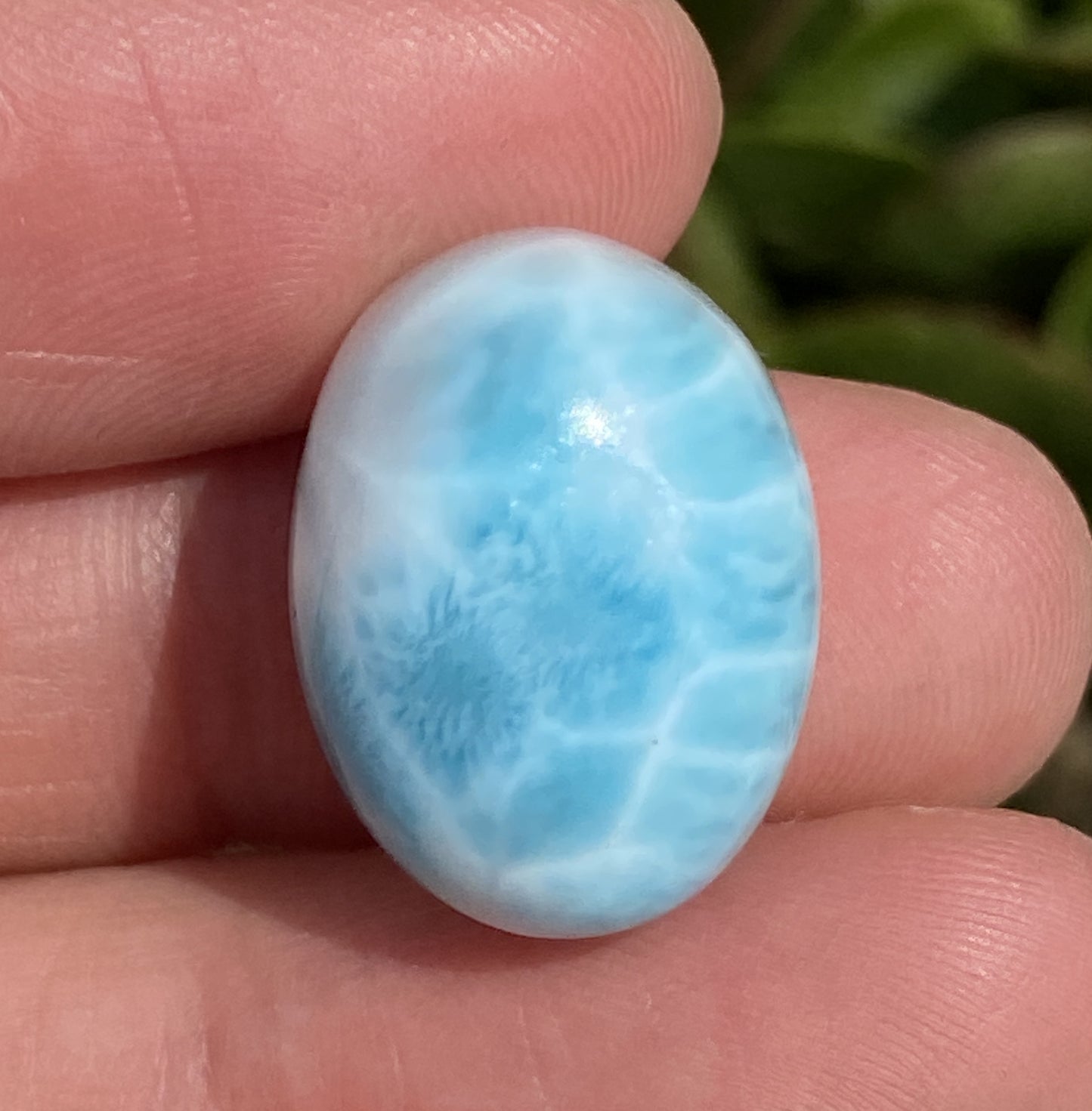 Natural Authentic Dominican Larimar Pendant,Larimar Stone,Larimar Jewelry,Larimar Necklace for Women,Oval Shaped Larimar,ET032