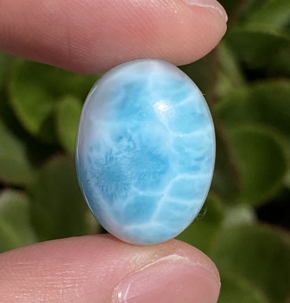 Natural Authentic Dominican Larimar Pendant,Larimar Stone,Larimar Jewelry,Larimar Necklace for Women,Oval Shaped Larimar,ET032