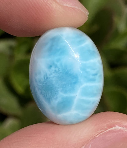 Natural Authentic Dominican Larimar Pendant,Larimar Stone,Larimar Jewelry,Larimar Necklace for Women,Oval Shaped Larimar,ET032