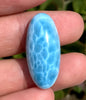 Natural Authentic Dominican Larimar Pendant,Larimar Stone,Larimar Jewelry,Oval Shaped Larimar Pendant,Necklace for Women,Pendant Necklace,ET045