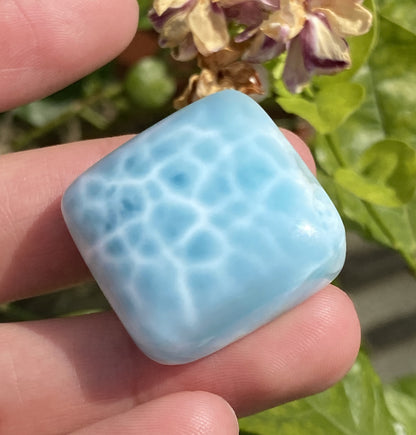 Natural Authentic Dominican Larimar Pendant,Larimar Stone,Larimar Jewelry,Larimar Necklace for Women,Pendant Necklace,ET0074