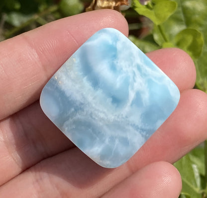 Natural Authentic Dominican Larimar Pendant,Larimar Stone,Larimar Jewelry,Larimar Necklace for Women,Pendant Necklace,ET0074